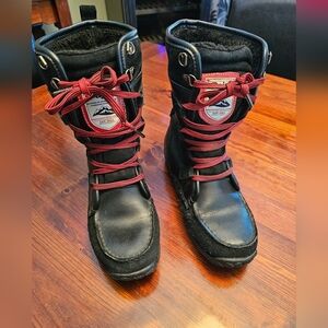 Pajar winter boots. Black leather, size 7